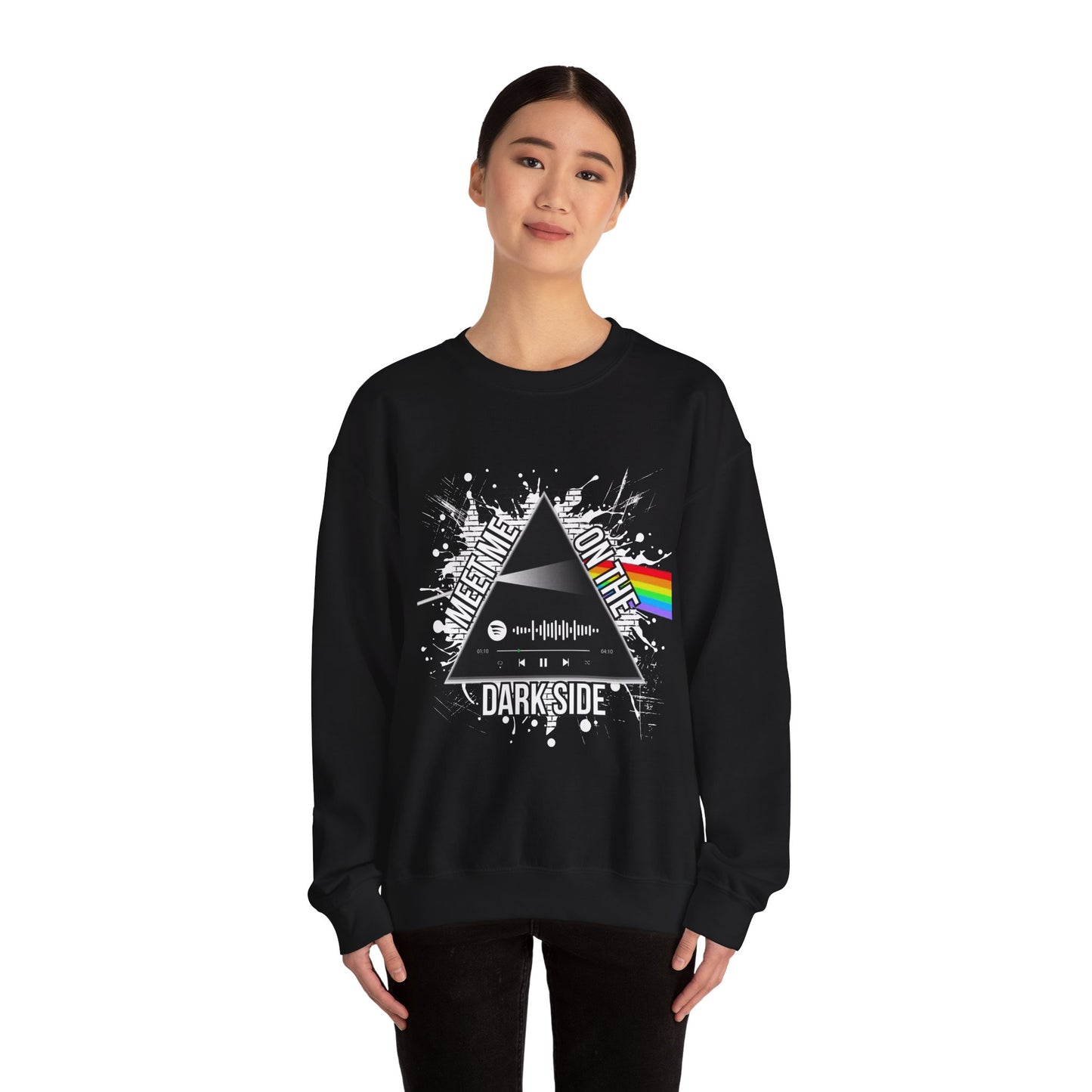 Pink Floyd "Meeting on the Dark Side" Graphic Crewneck Sweatshirt – A Tribute to Classic Rock