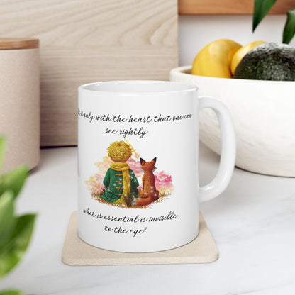 Little Prince Illustration Ceramic Mug - Heartwarming 11oz & 15oz Coffee Cup