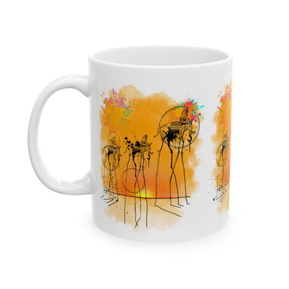 Surreal Dali Elephant Ceramic Mug – Salvador Dali Inspired Original Design Coffeemug