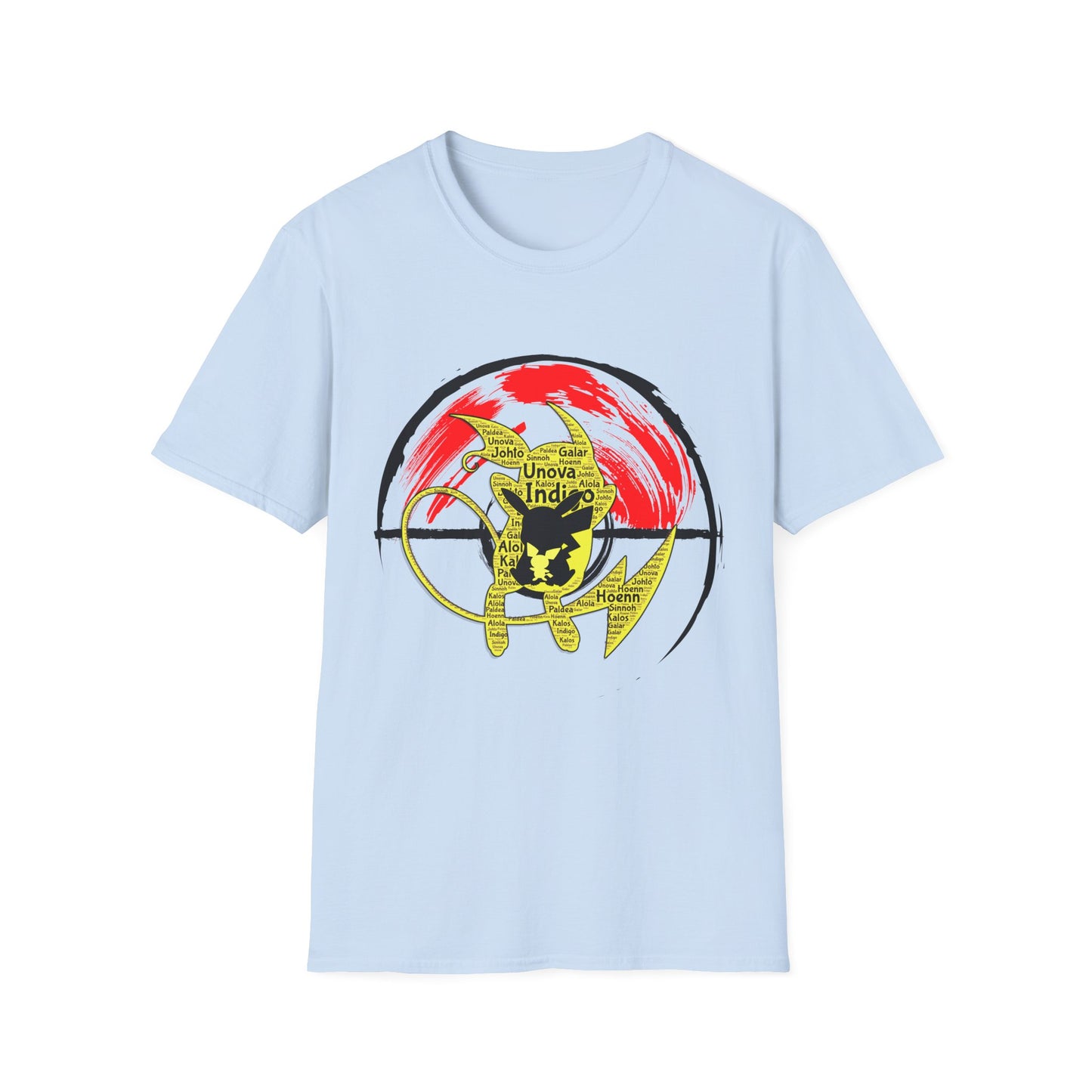 Pokemon Electric-type Evolution Unisex Softstyle T-Shirt