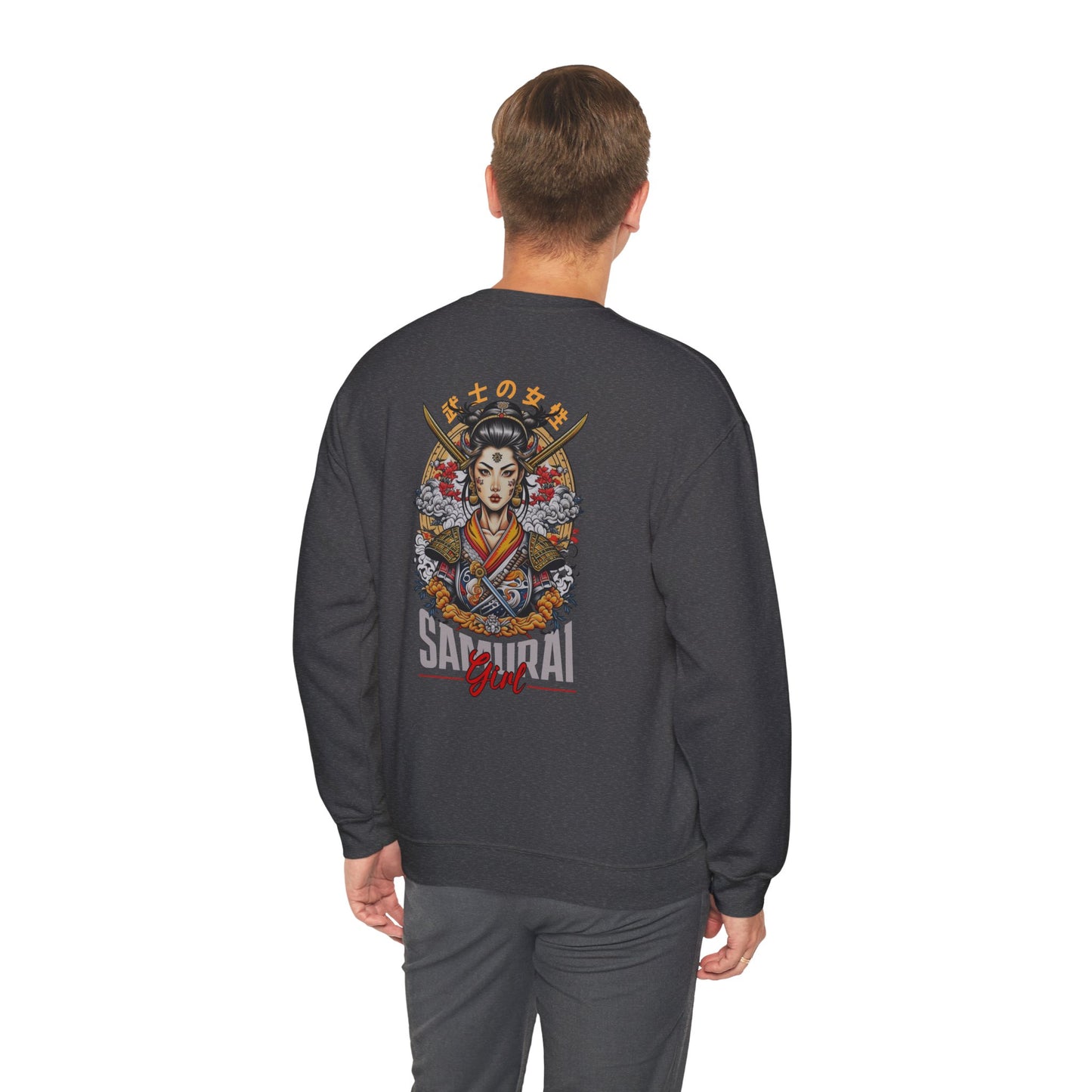 Samurai Girl Graphic Sweatshirt - Unisex Heavy Blend™ Crewneck