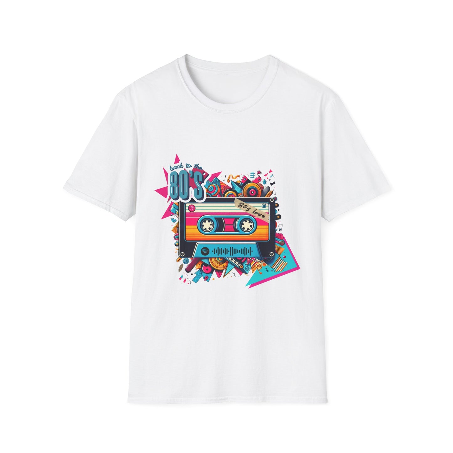 Retro 80s Music Unisex Softstyle T-Shirt – Original Design