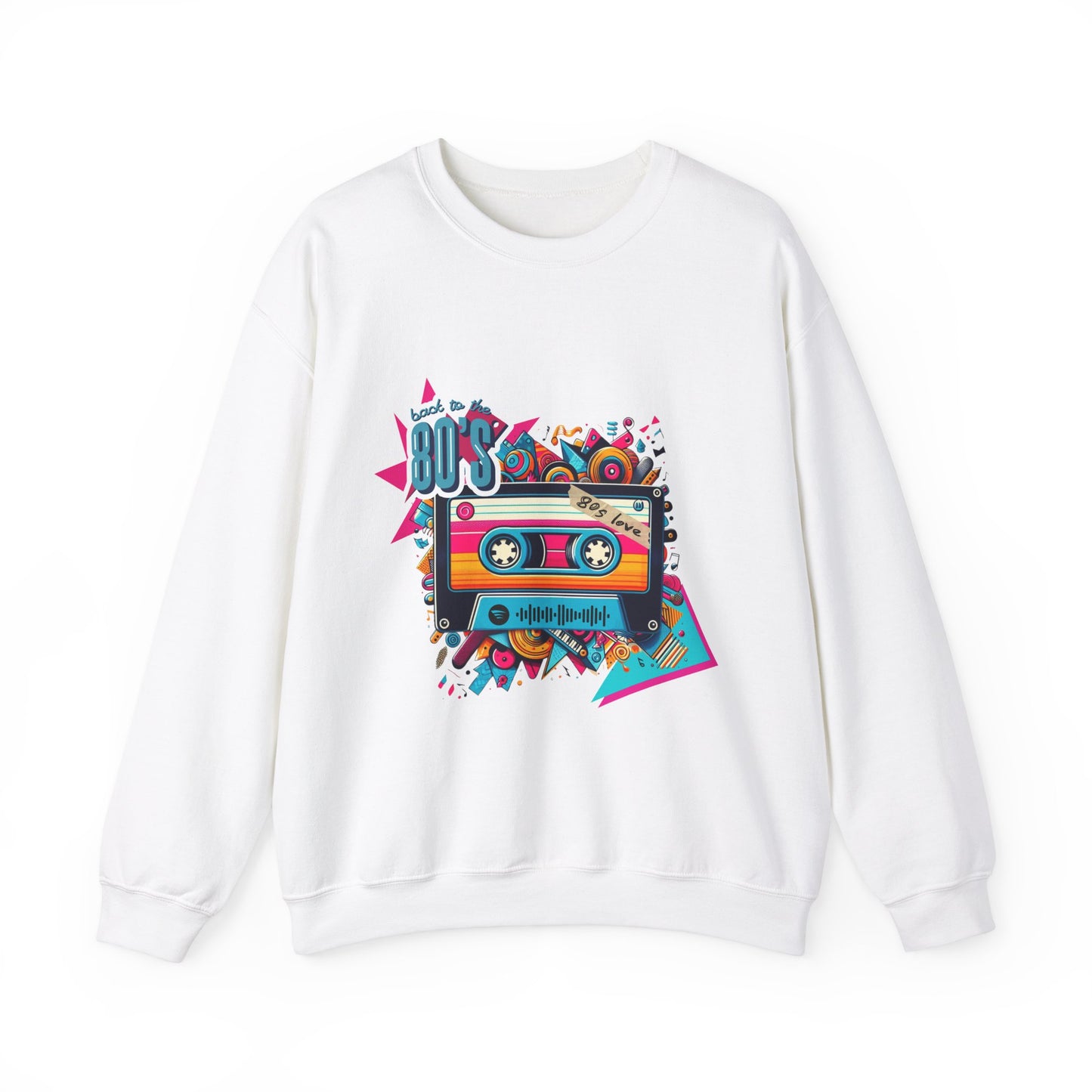 Retro 80s Music - Unisex Heavy Blend™ Crewneck Sweatshirt