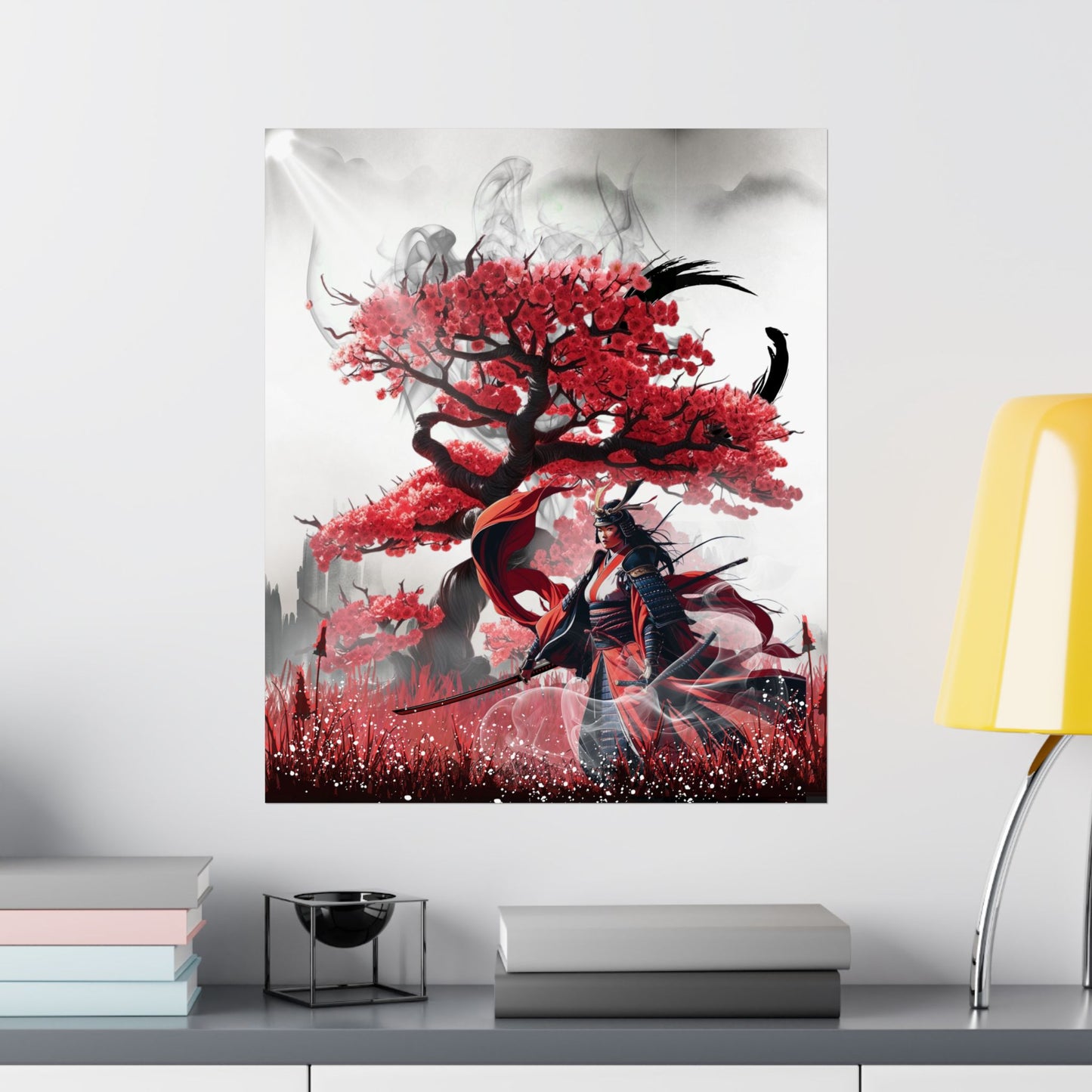 Samurai warrior matte vertical poster, featuring Japanese art and the Bushido philosophy. This canvas wall art adds elegance and personality to any room, ideal for modern, minimalist, or eclectic decor. Perfect for gifting during holidays, housewarmings, or special occasions, it’s a thoughtful present for art enthusiasts and samurai culture lovers.