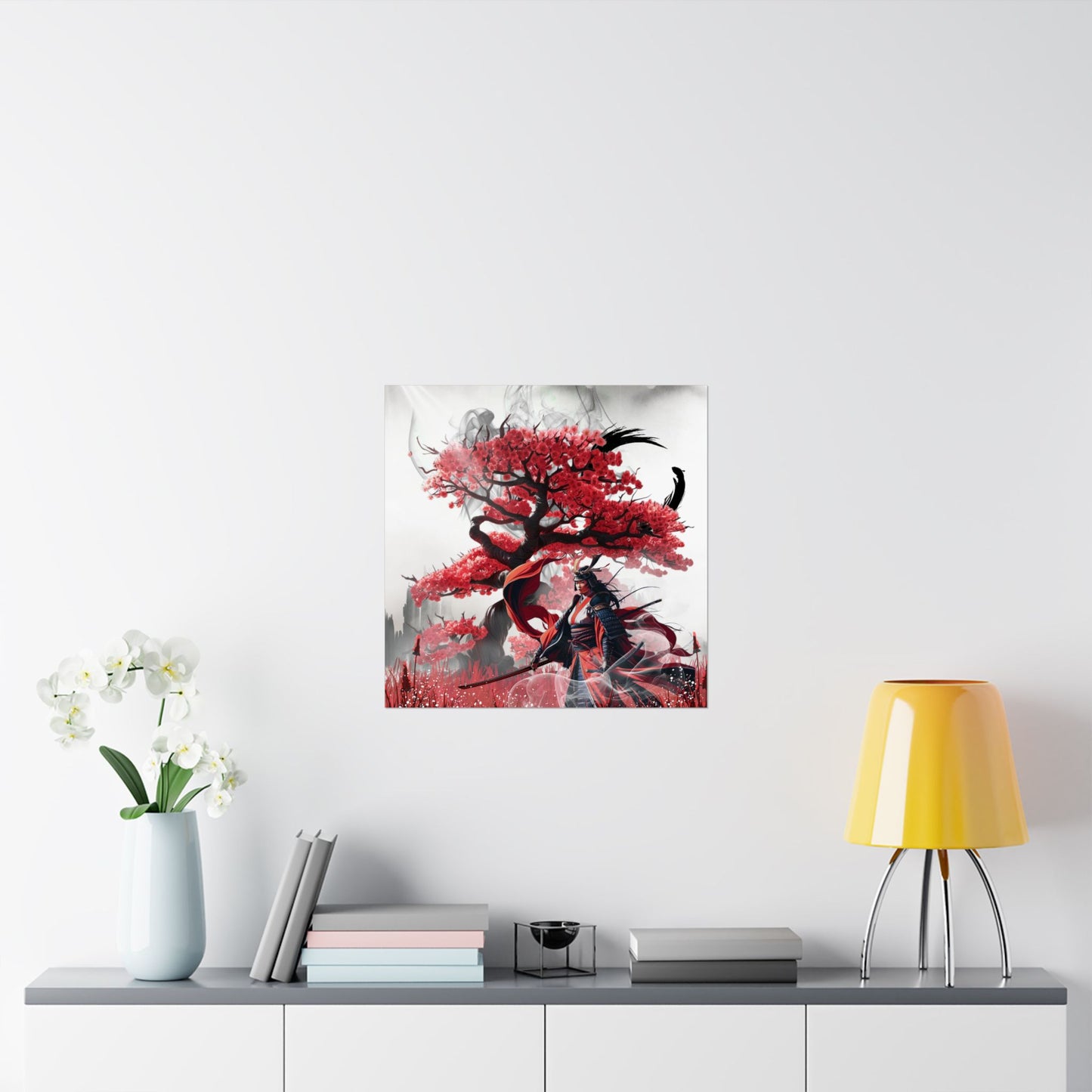 Samurai warrior matte vertical poster, featuring Japanese art and the Bushido philosophy. This canvas wall art adds elegance and personality to any room, ideal for modern, minimalist, or eclectic decor. Perfect for gifting during holidays, housewarmings, or special occasions, it’s a thoughtful present for art enthusiasts and samurai culture lovers.