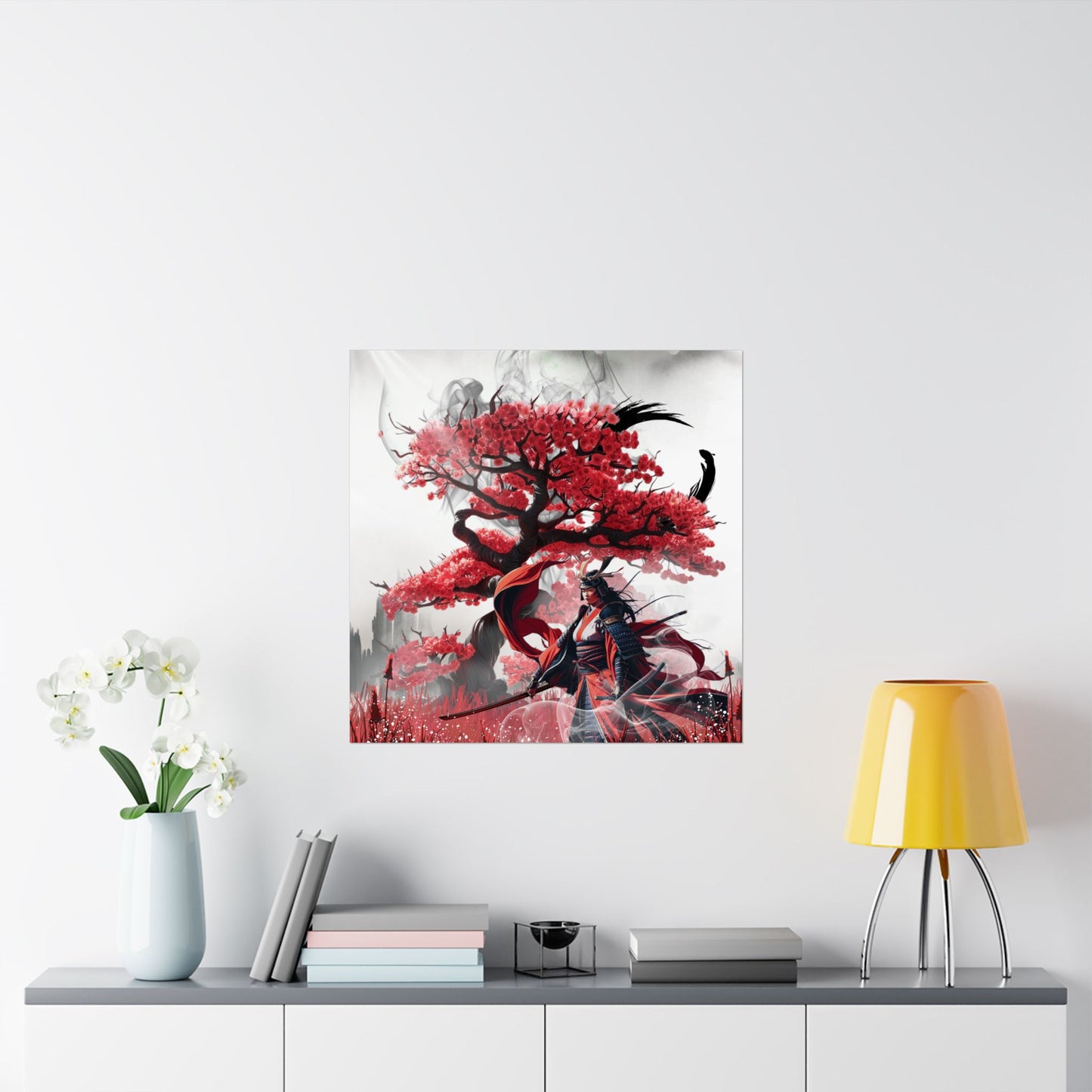 Samurai warrior matte vertical poster, featuring Japanese art and the Bushido philosophy. This canvas wall art adds elegance and personality to any room, ideal for modern, minimalist, or eclectic decor. Perfect for gifting during holidays, housewarmings, or special occasions, it’s a thoughtful present for art enthusiasts and samurai culture lovers.